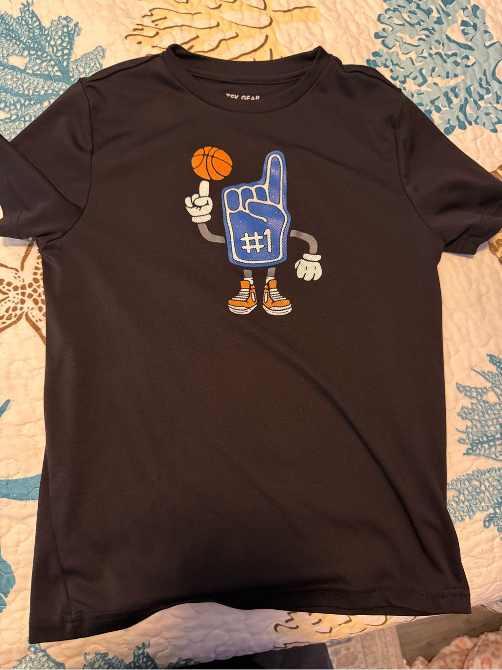 tek gear Black Moisture-Wicking Active Tee